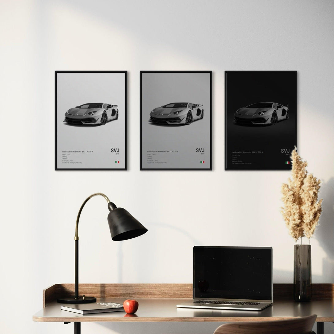 Poster Lamborghini Aventador SVJ LP 770-4 - CARS GTWX DECO