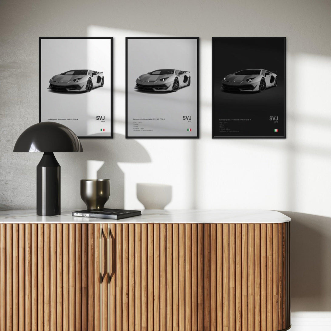 Poster Lamborghini Aventador SVJ LP 770-4 - CARS GTWX DECO