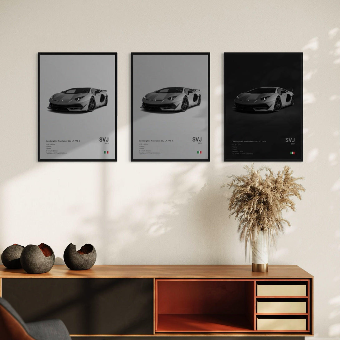 Poster Lamborghini Aventador SVJ LP 770-4 - CARS GTWX DECO