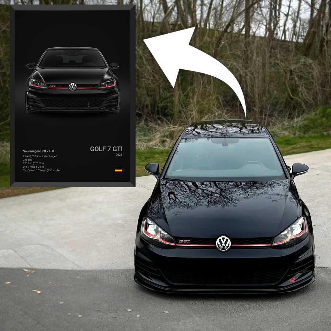 Personalized Poster Car Poster on Canvas – CARS GTWX DECO