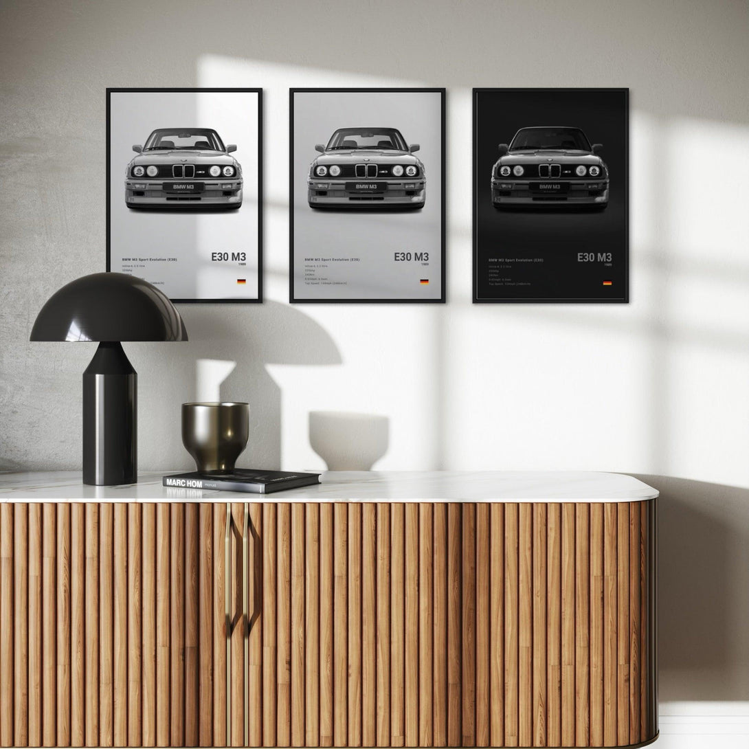 Poster BMW M3 Sport Evolution (E30) - CARS GTWX DECO