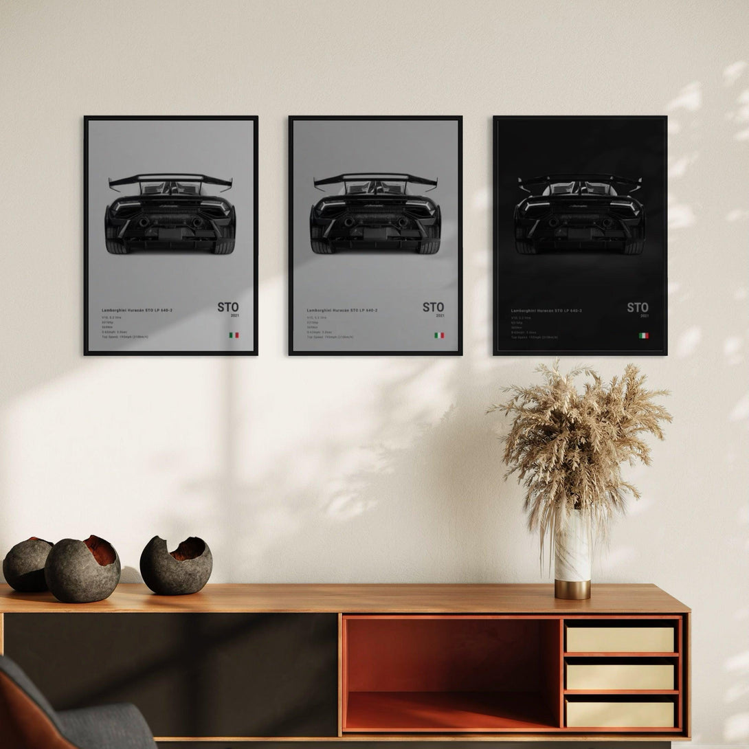 Poster Lamborghini Huracán STO - CARS GTWX DECO