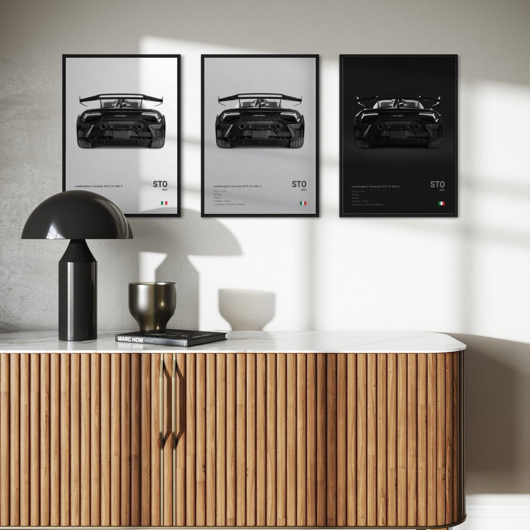 Poster Lamborghini Huracán STO - CARS GTWX DECO