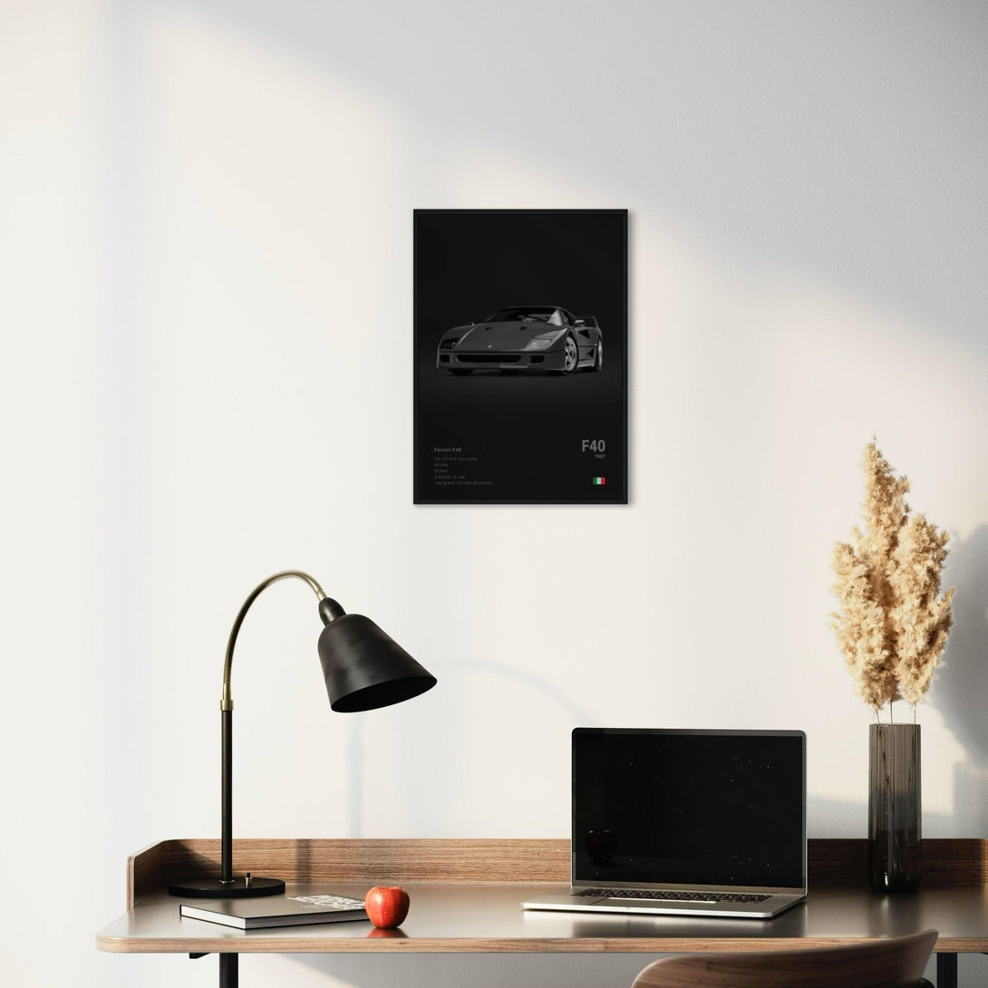 Poster Ferrari F40 1987 - CARS GTWX DECO
