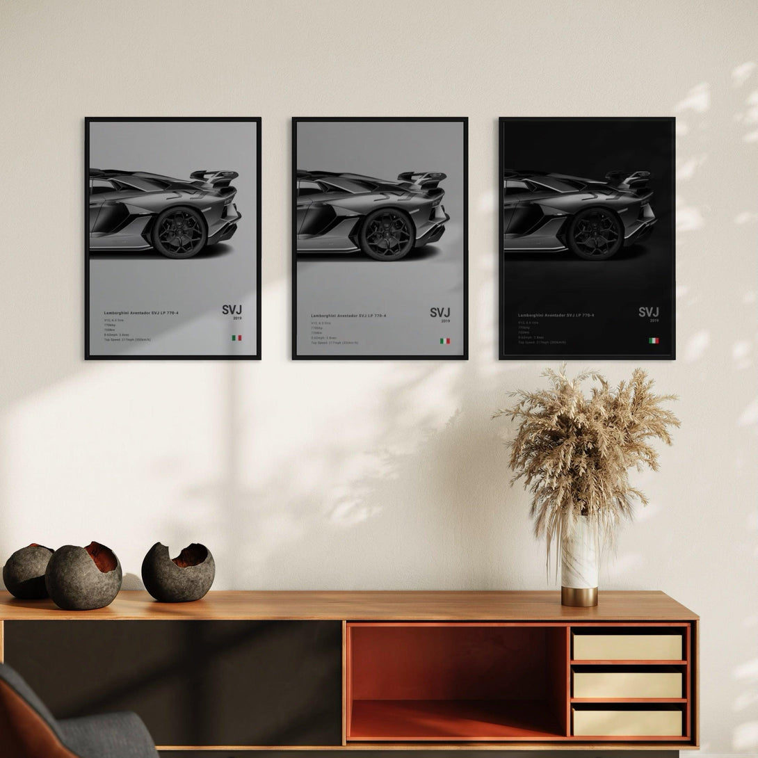 Poster Lamborghini Aventador SVJ LP 770-4 - CARS GTWX DECO