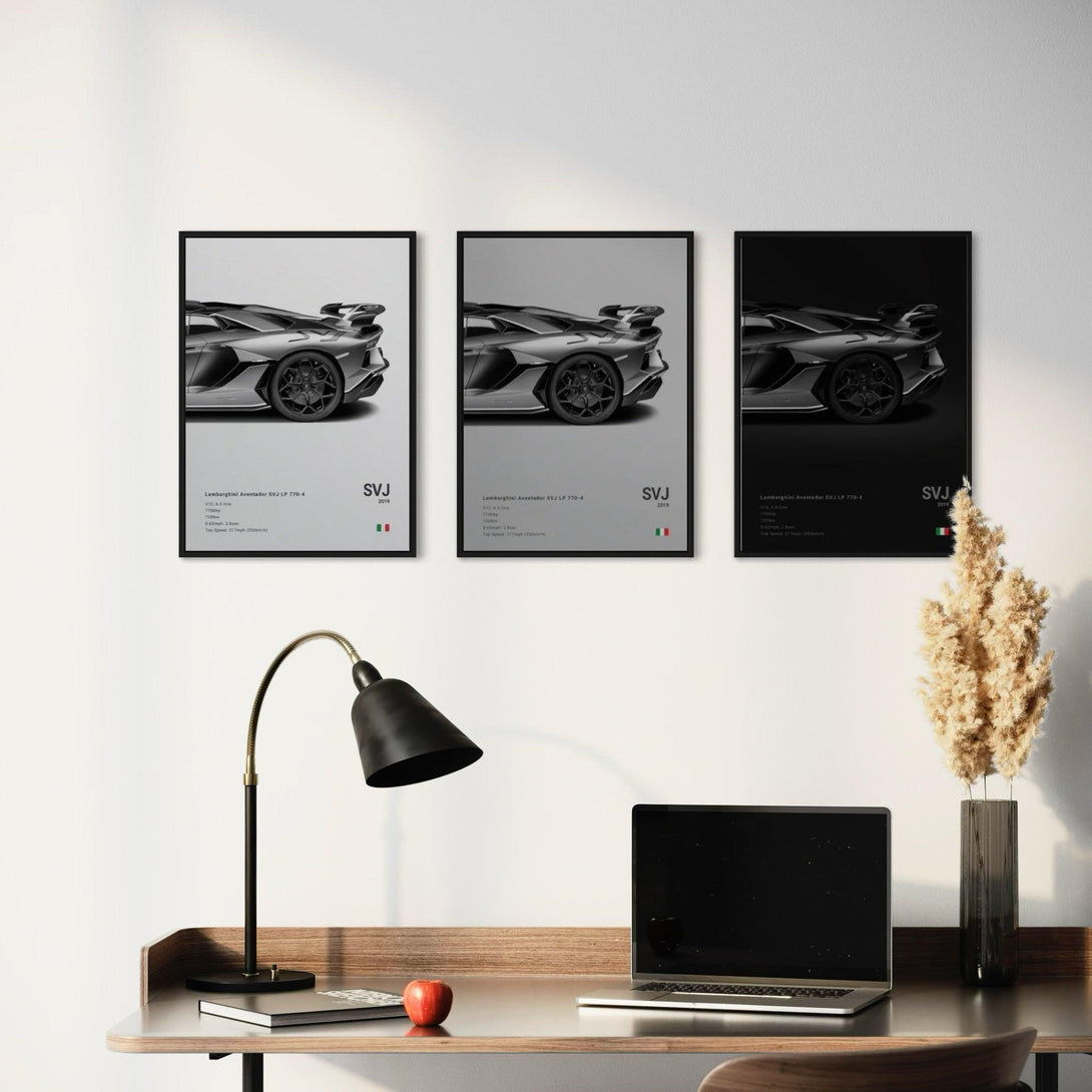 Poster Lamborghini Aventador SVJ LP 770-4 - CARS GTWX DECO