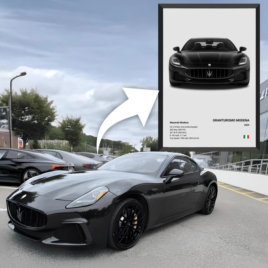 Personalized Poster Car Poster on Canvas – CARS GTWX DECO