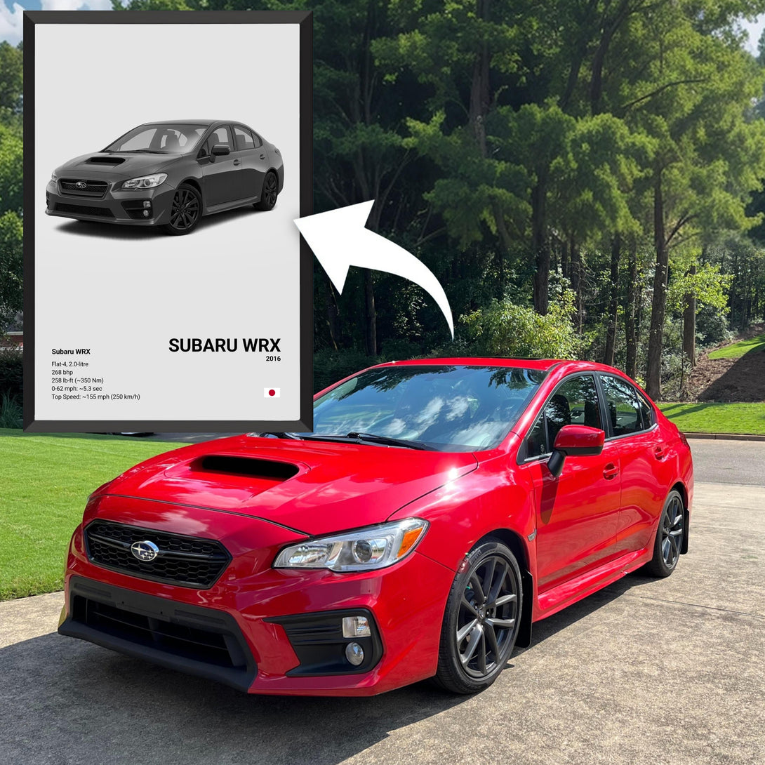 Personalized Poster Car Poster on Canvas – CARS GTWX DECO