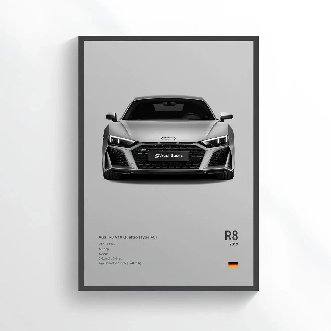 Poster Audi R8 V10 - CARS GTWX DECO