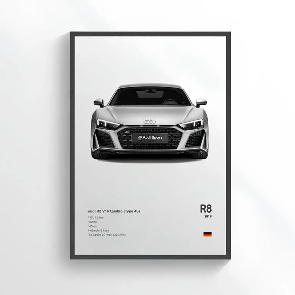 Poster Audi R8 V10 - CARS GTWX DECO