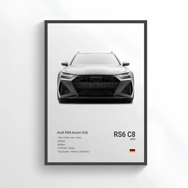 Poster Audi RS 6 Avant C8 - CARS GTWX DECO