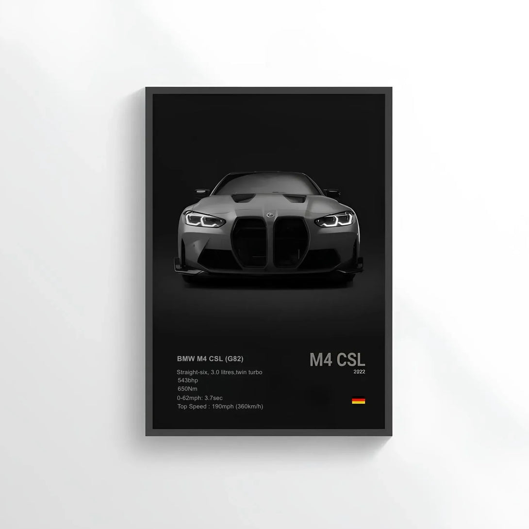 Poster BMW M4 G82 CSL 2022 - CARS GTWX DECO
