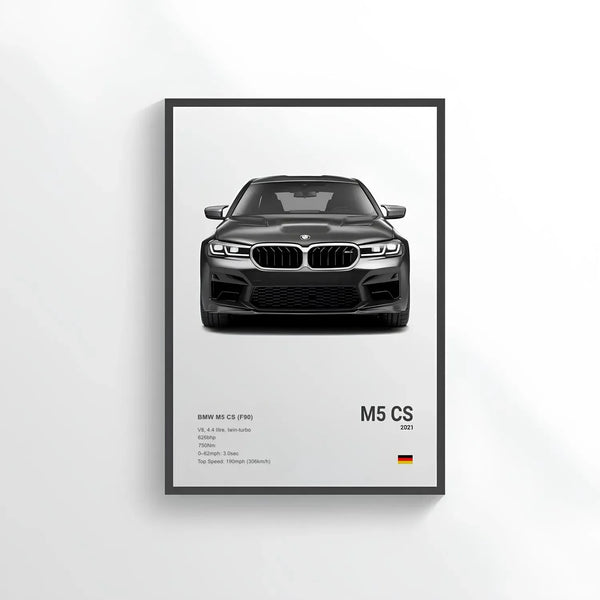 Poster BMW M5 F90 CS - CARS GTWX DECO