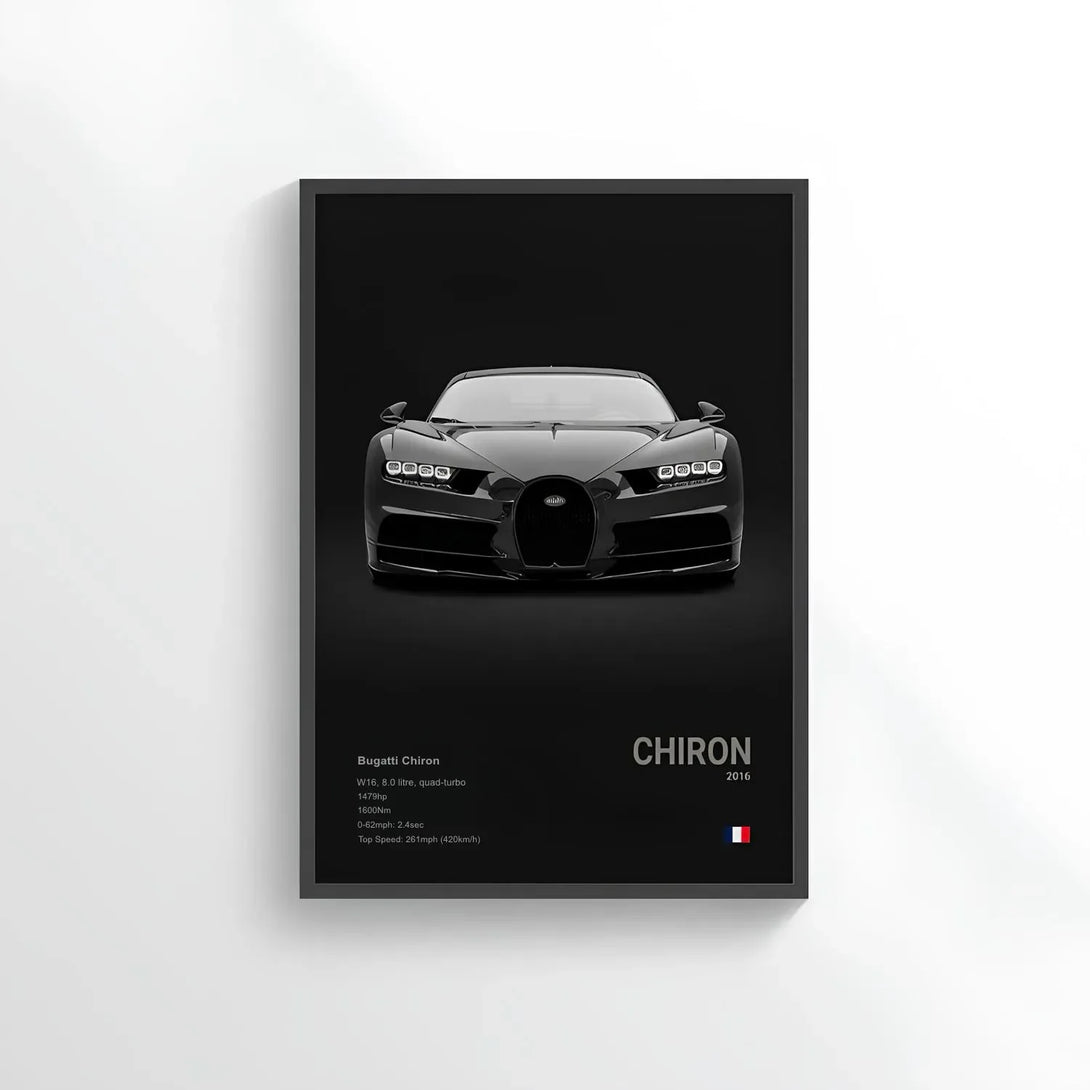 Poster Bugatti Chiron - CARS GTWX DECO
