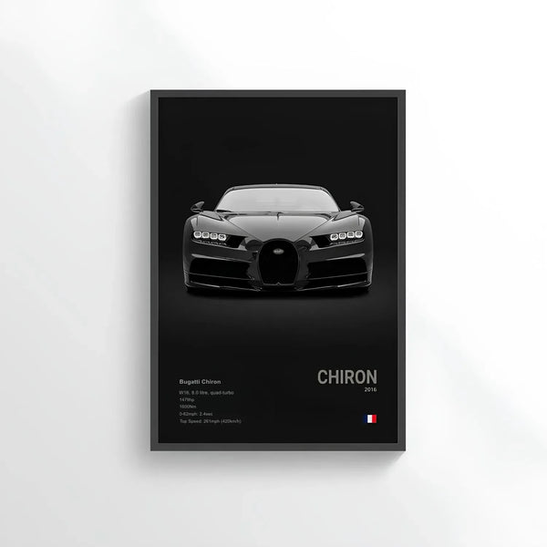Poster Bugatti Chiron - CARS GTWX DECO