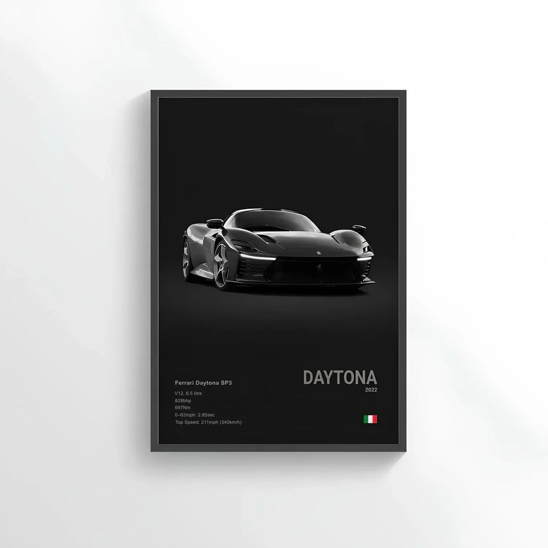 Poster Ferrari Daytona SP3 - CARS GTWX DECO