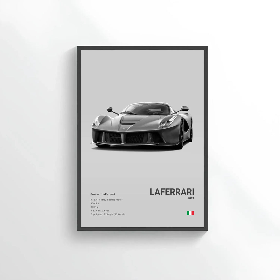 Ferrari La Ferrari Car Poster on Canvas – CARS GTWX DECO