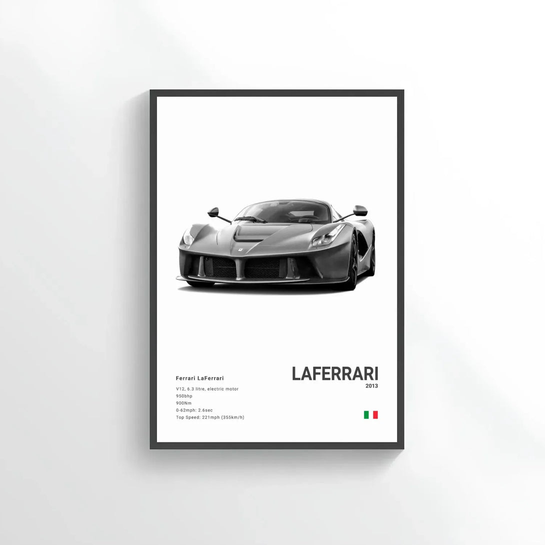 Ferrari La Ferrari Car Poster on Canvas – CARS GTWX DECO