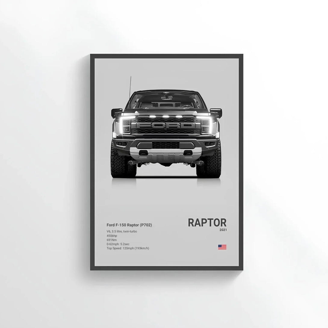 Poster Ford F-150 Raptor - CARS GTWX DECO