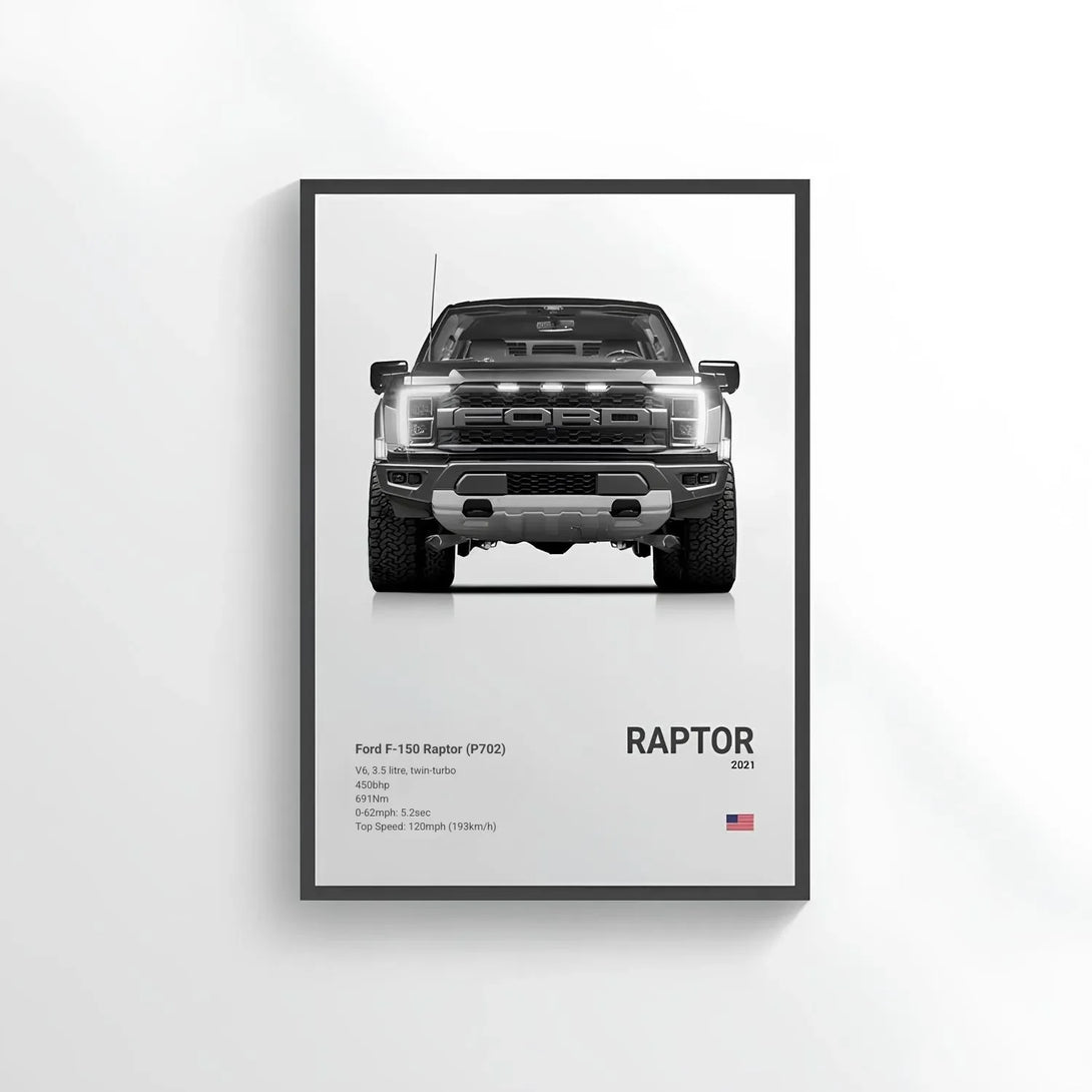Ford Raptor R Promo Poster Ford F-150 Raptor Poster – Premium Truck Wall Art for Enthusiasts ...