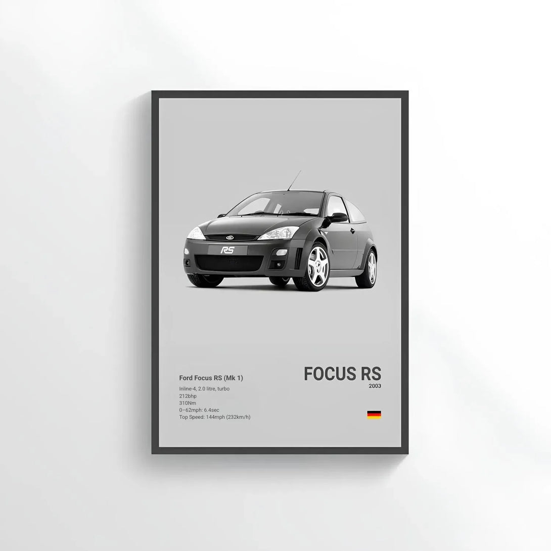 Poster Ford Focus RS - CARS GTWX DECO
