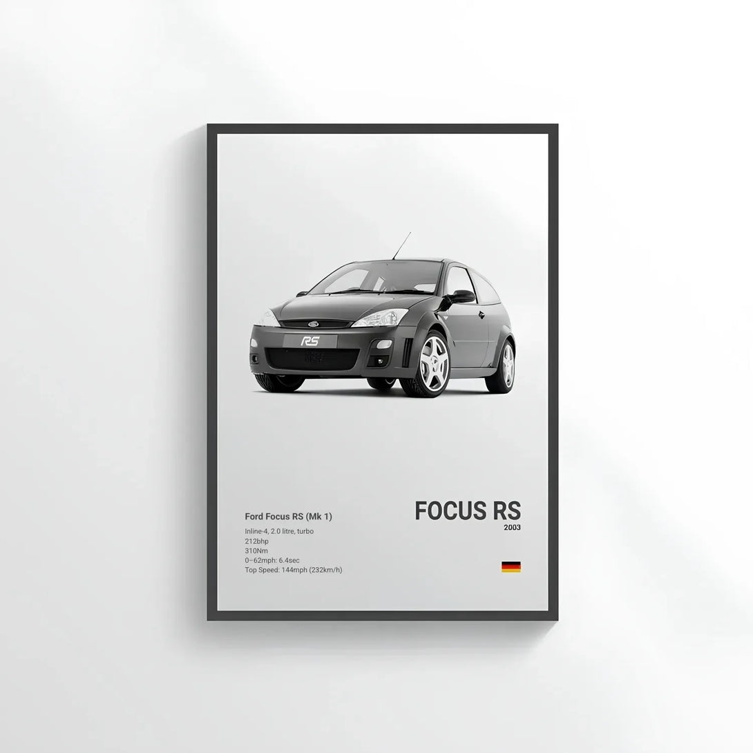 Poster Ford Focus RS - CARS GTWX DECO