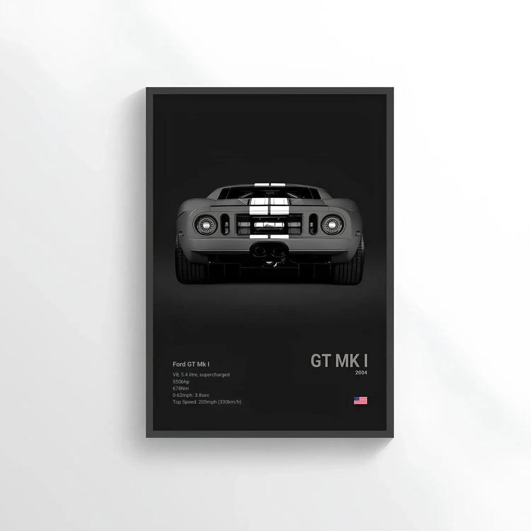 Poster Ford GT MK I - CARS GTWX DECO