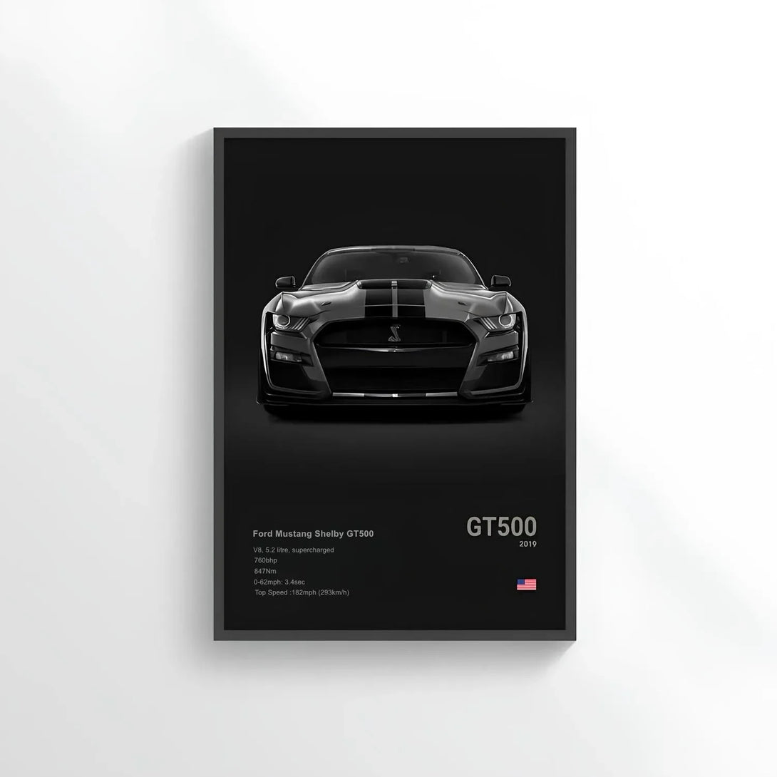 Poster Ford Mustang Shelby GT500 - CARS GTWX DECO