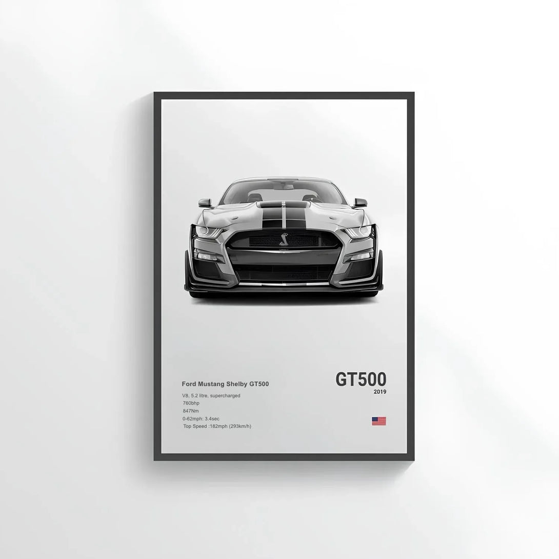 Poster Ford Mustang Shelby GT500 - CARS GTWX DECO