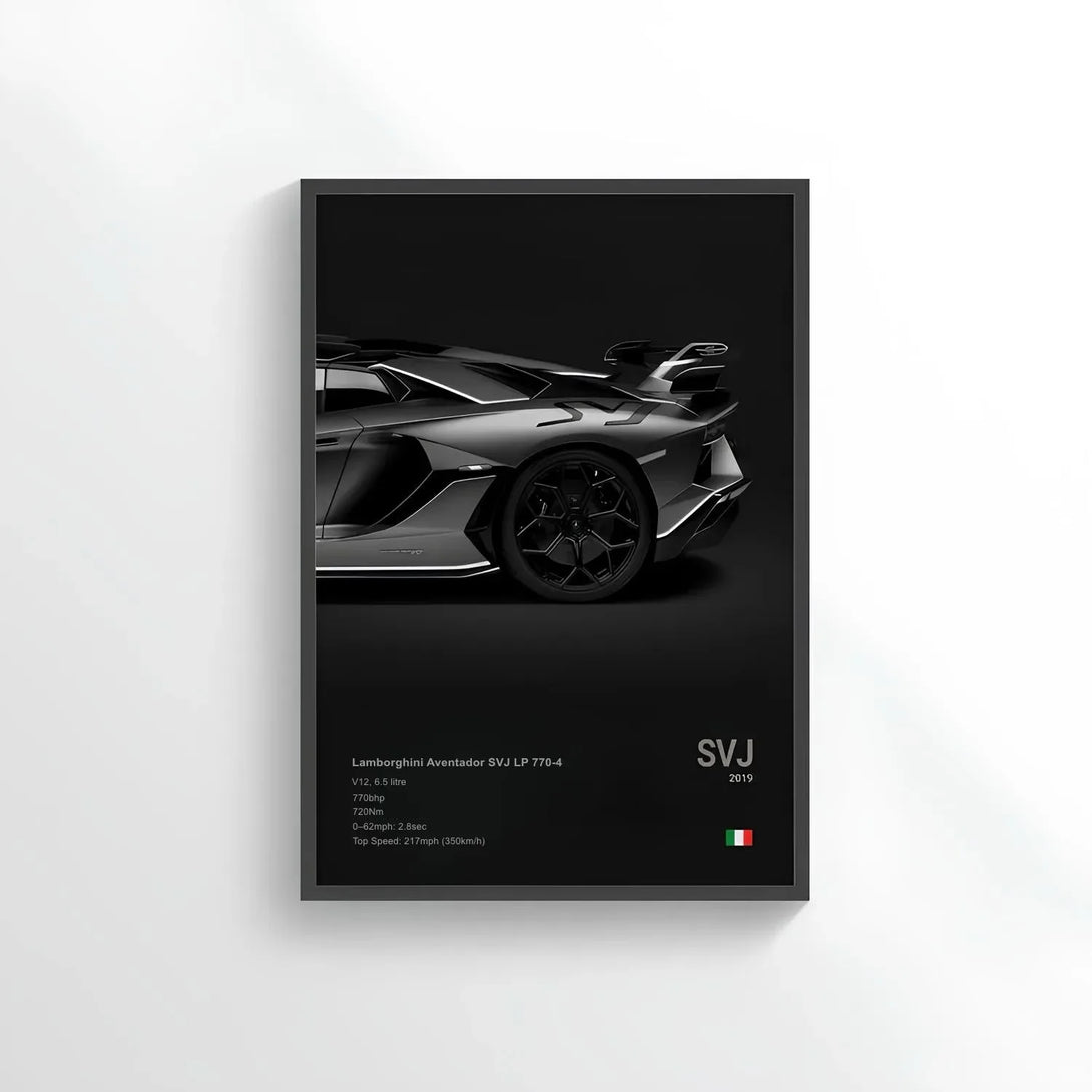 Poster Lamborghini Aventador SVJ LP 770-4 - CARS GTWX DECO