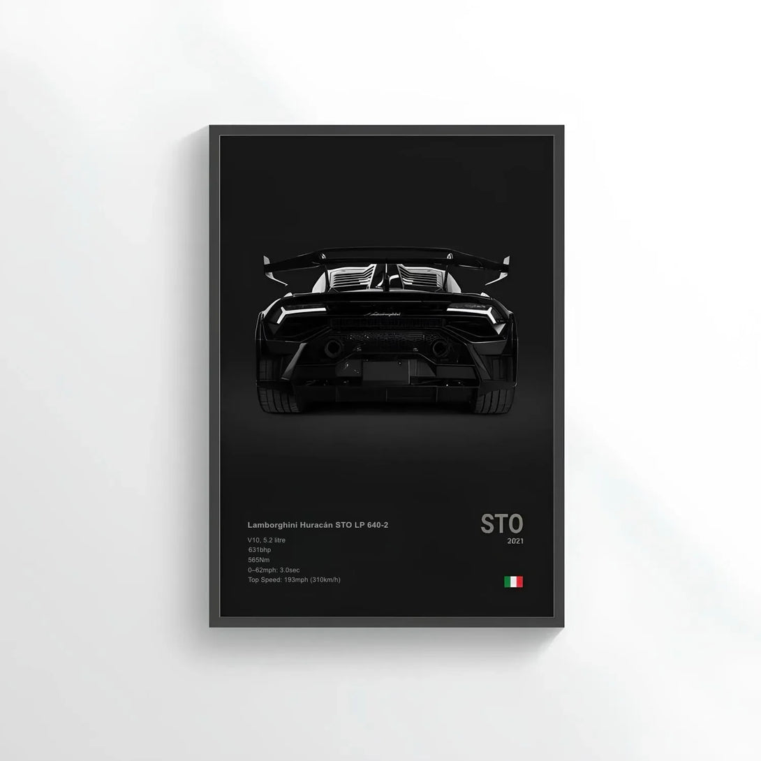 Poster Lamborghini Huracán STO - CARS GTWX DECO