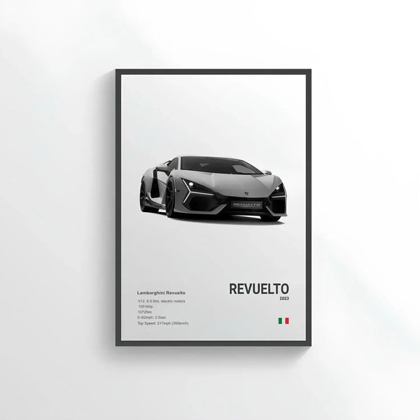 Poster Lamborghini Revuelto - CARS GTWX DECO