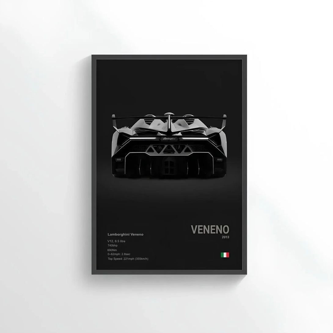 Poster Lamborghini Veneno - CARS GTWX DECO