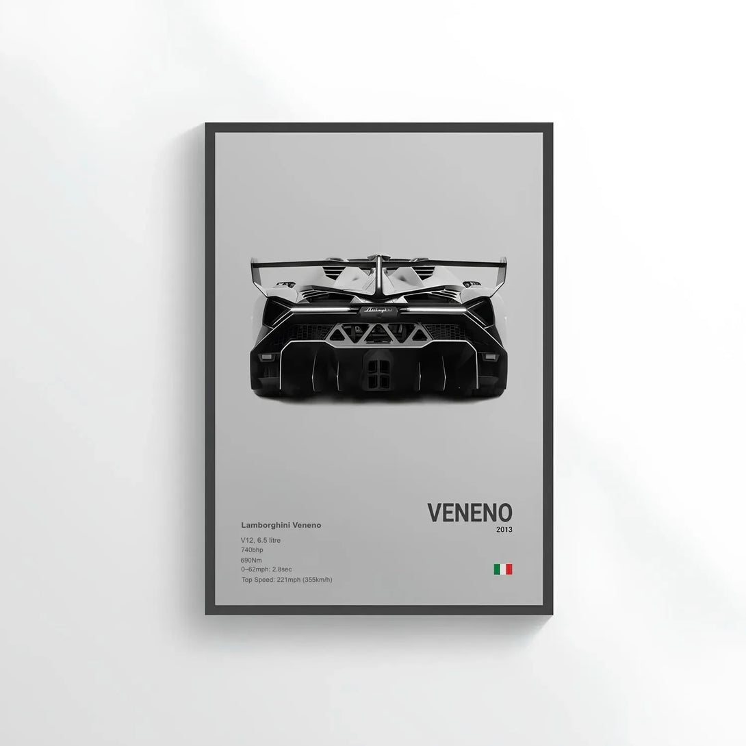 Poster Lamborghini Veneno - CARS GTWX DECO