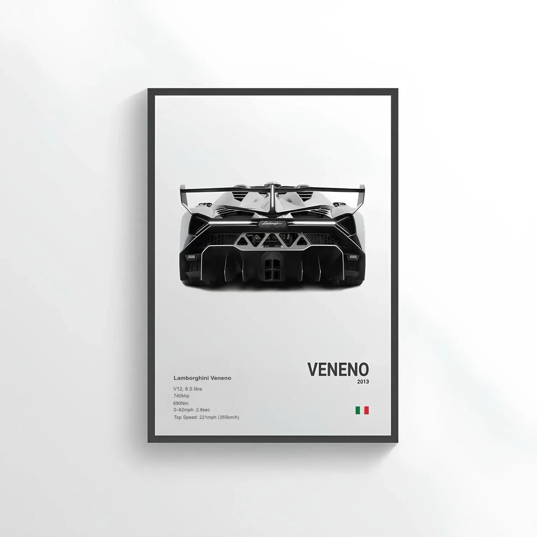 Poster Lamborghini Veneno - CARS GTWX DECO