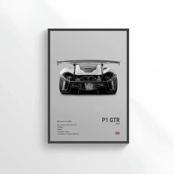 Poster McLaren P1 GTR - CARS GTWX DECO