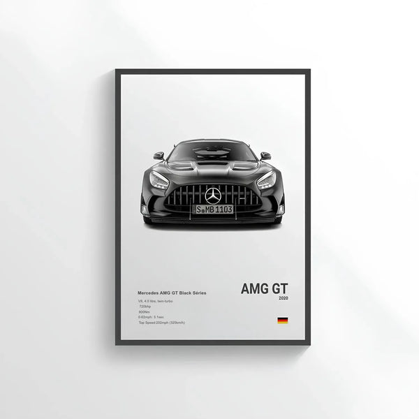 Poster Mercedes AMG GT Blackseries - CARS GTWX DECO