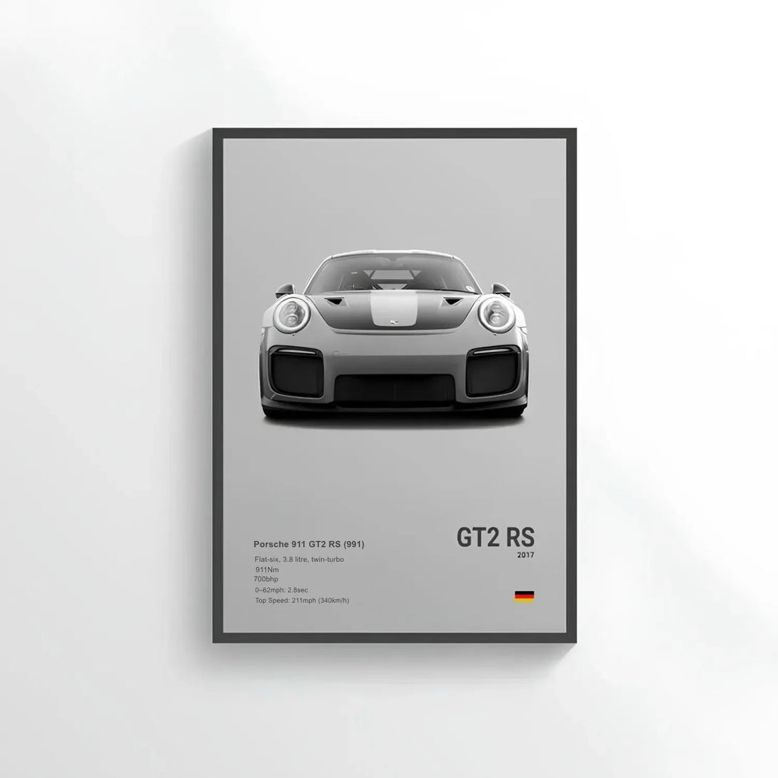 Poster Porsche GT2 RS - CARS GTWX DECO