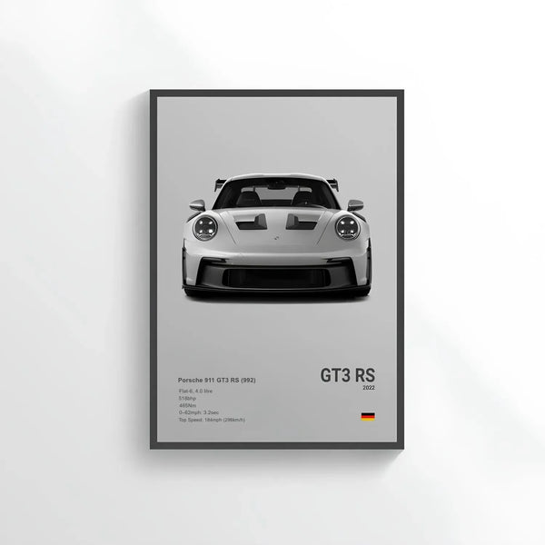 Poster Porsche 911 GT3 RS - CARS GTWX DECO